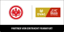 Logo Eintracht Frankfurt Co-Branding DVAG+Generali